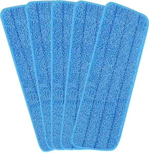 16.5 inch  Mop Pads Microfiber Spray Mop Replacement Heads for Wet/Dry Mops Compatible with Bona Floor Care System (5 Pack)
