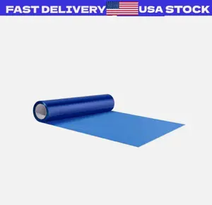 Uimoso Floor Protection Film 24" x 200ft Self Adhesive Car Mat Protector PE Blue