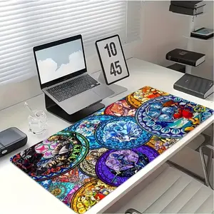 Classic Kingdom Hearts Gaming Mouse Pad Featuring Sora And His Friends in a Moonlight Waltz Design