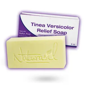 Naturasil Tinea Versicolor Treatment Max-Strength 10x Soap Antifungal Micronized Sulfur Adult & Kid Safe 4oz Bar 1 Pack