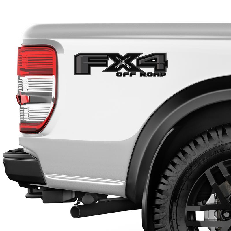 FX4 Off Road Black Bullet Decal Replacement Sticker F 150 Bedside