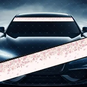 Cherry Blossom Car Windshield Sticker, Decorative Vinyl Decal, Scratch Cover Waterproof UV Protection, Fits All Cars