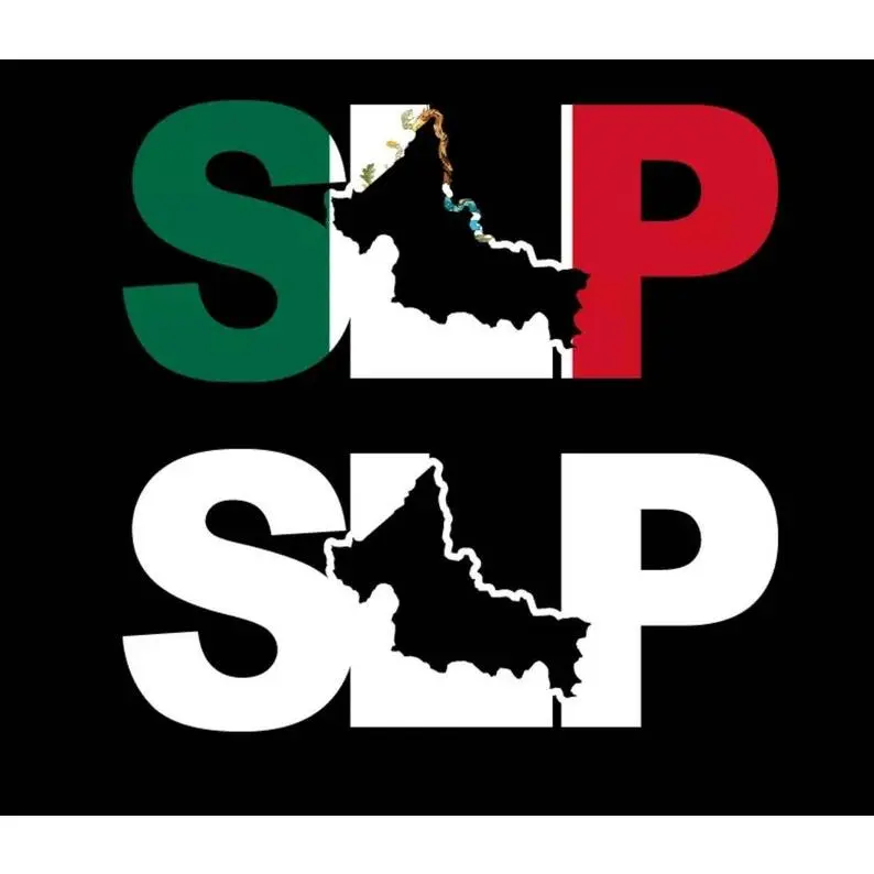 SLP letters Decal Car Window Laptop Map Vinyl Sticker Mexico SLP Mx Estado