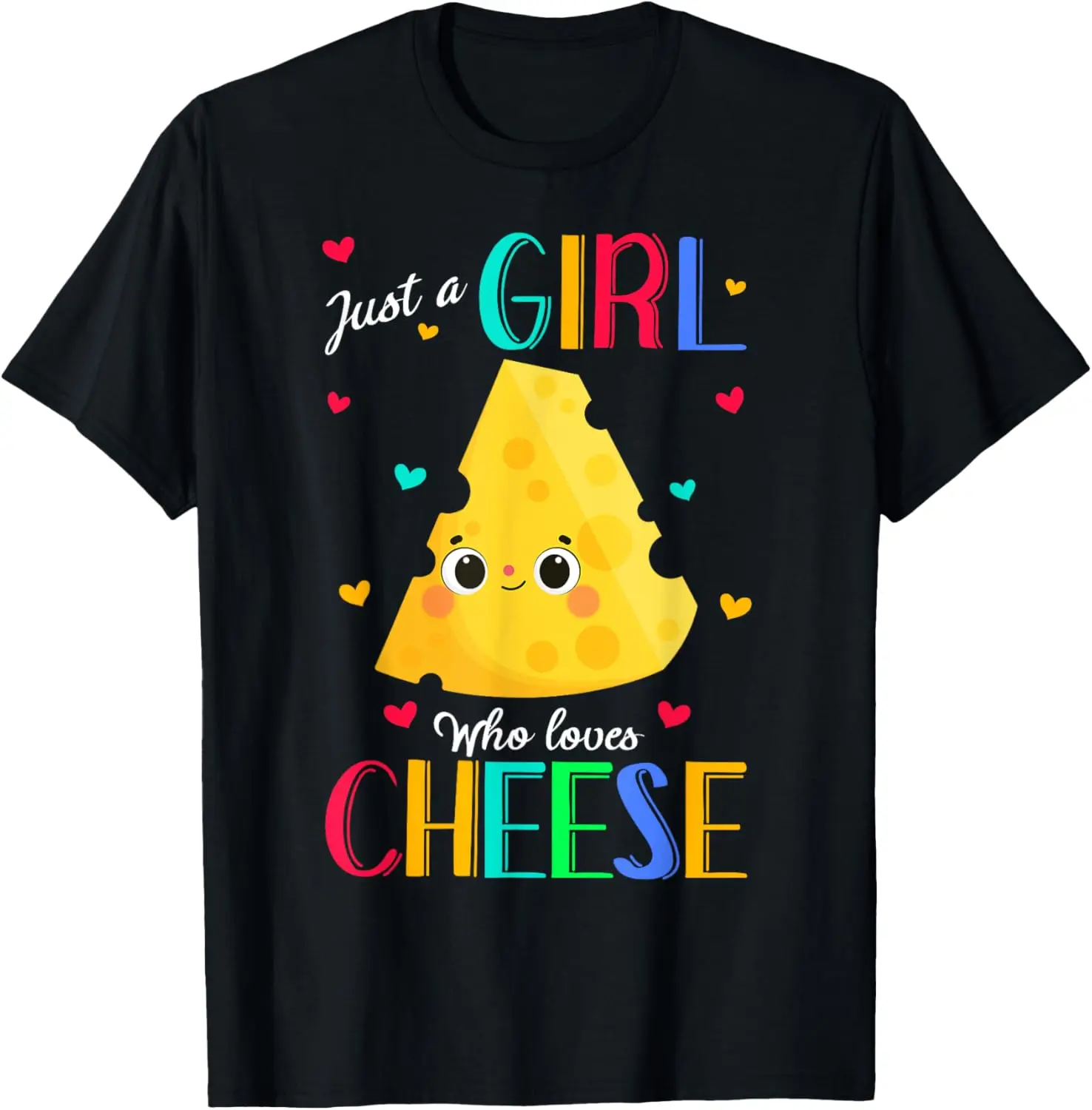 Women's 100% Cotton Cheese Motif Graphic Tee - Casual Regular Fit Short Sleeve Crew Neck Tops, Funny Vintage Style for Everyday Wear