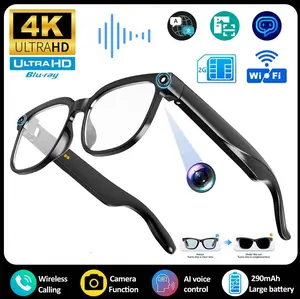 Smart Sports Glasses - First-Person 4K Camera & AI Translator for Outdoor Adventures | Photochromic, Bluetooth, Hands-Free Video