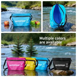 Durable washing and drying bag for swimming, rafting, kayaking, travel, zippered tote bag, 1.32cm, suitable for gallon river hiking, floating, swimming, and outdoor sports.
