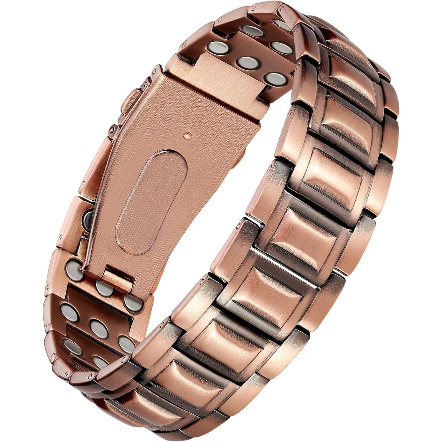 3X Strength Retro Wrist Bangle for Men, Classic Stylish Adjustable Wrist Jewelry with Sturdy Folding Clasp, Durable Daily Wear Accessory Ideal Gift for Gentlemen, Men's Accessories, Masculine, Bracelets, Retro Look, Great Present Choice, 3X Strength Hold,