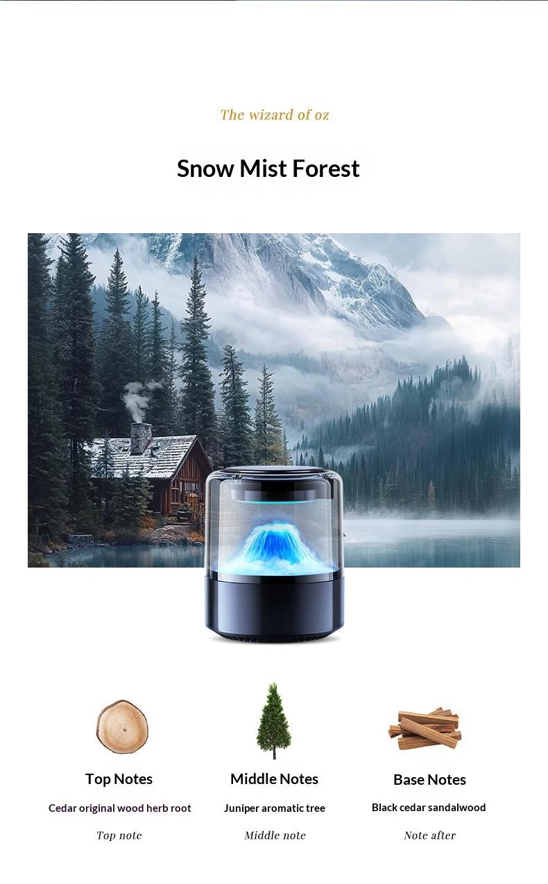 Rechargable Car Aroma Diffuser Set | Color Changing LED Light | Auto Timer | Air Freshner + Air Purifier