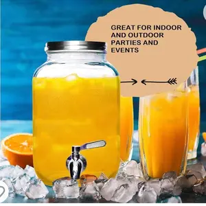 1 GALLON DRINK GLASS DISPENSER Cold Water