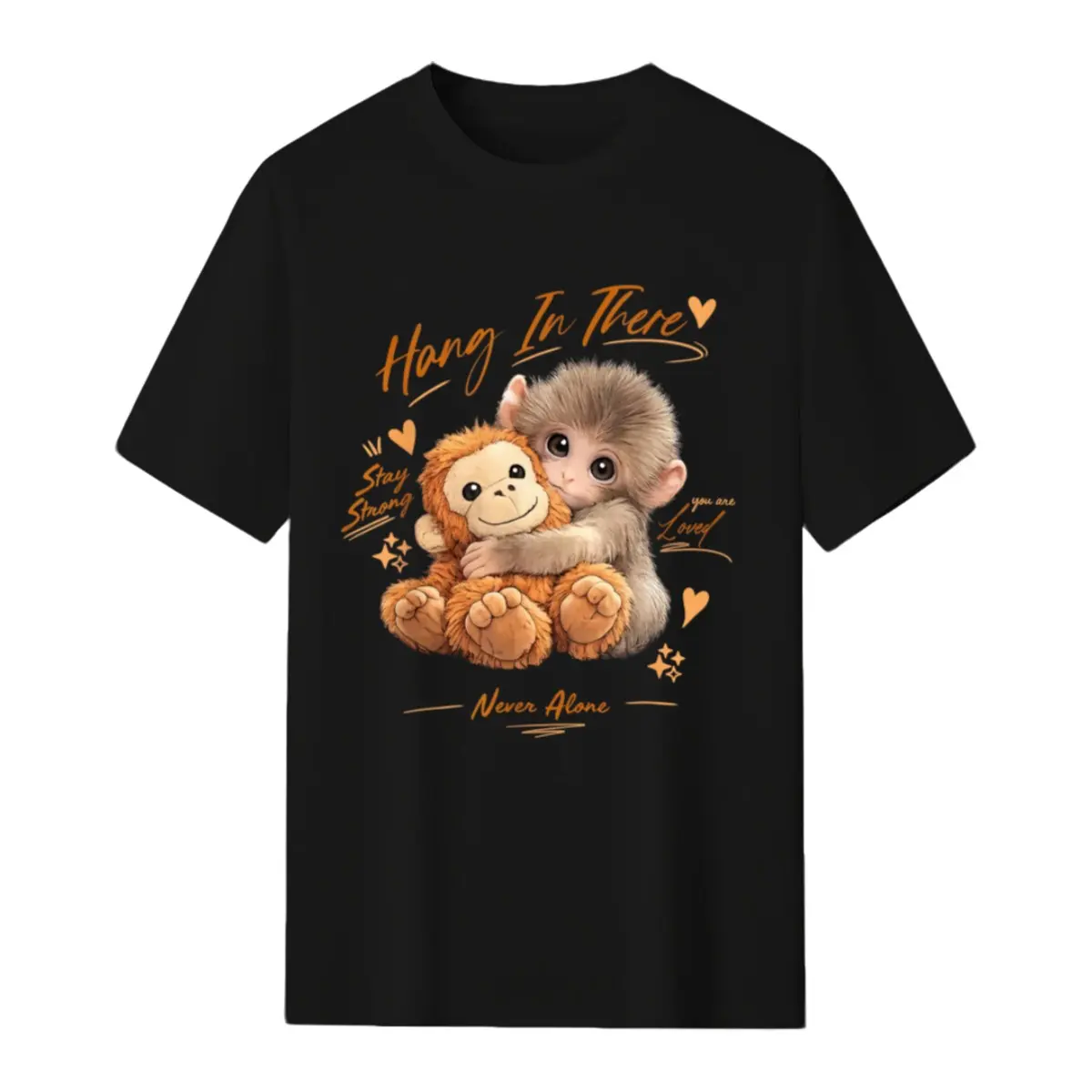 Adorable Cute Baby Monkey Punch Men Women T-Shirt
