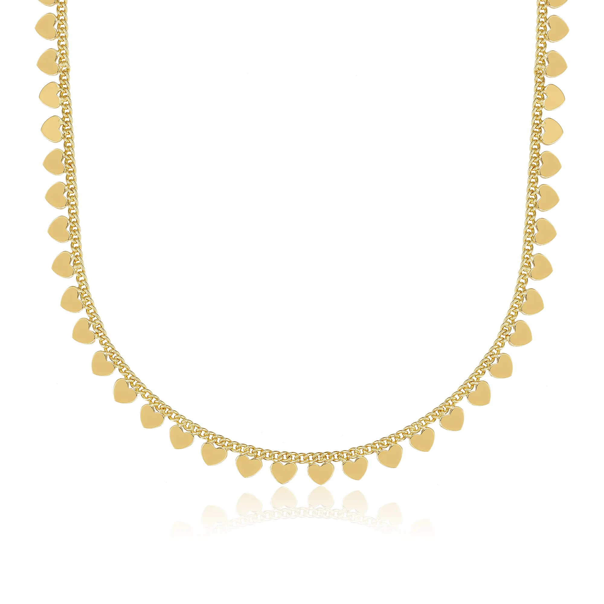 MEIITRUE 14K Gold Plated Heart Shaped Necklace for Women - Elegant Dainty Layering Choker, Non Tarnish Gold Necklace Chain, Gifts for Women Costume Jewelry DealsForYouDays Summerwins backtoschool Elegant Dainty Necklace