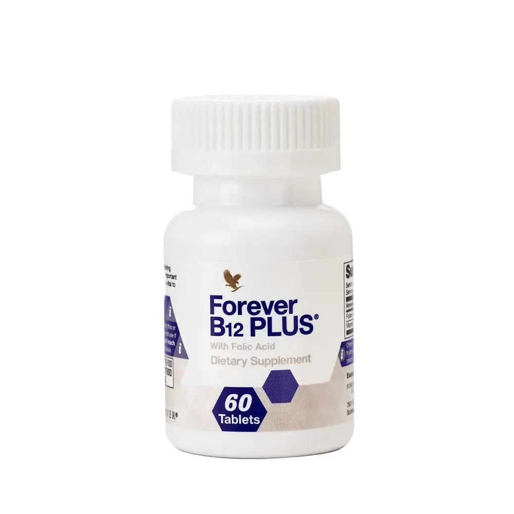 Forever B12 Plus Vitamin B12 Tablets, 60 Count