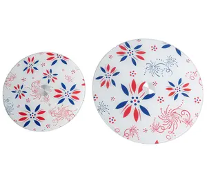 Temp-tations Seasonal 10" & 13" Tempered Glass Lazy Susans