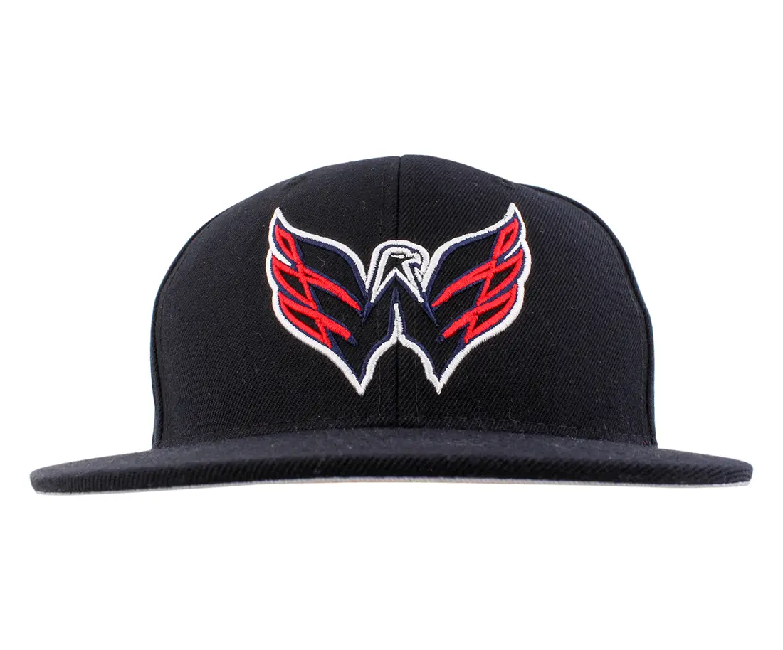 Zephyr Washington Capitols NHL Men's Black Snapback Hat, Sport Style Adjustable Strap One Size Men's Hat, Sport Style Hat