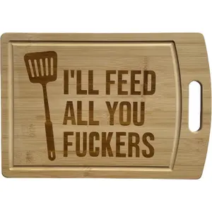 Funny, Cutting Boards, Charcuterie Board, Chopping Board, Personalized Cutting Boards, Laser Engraved, Bamboo Board, New Pattern (A-11" x 8")