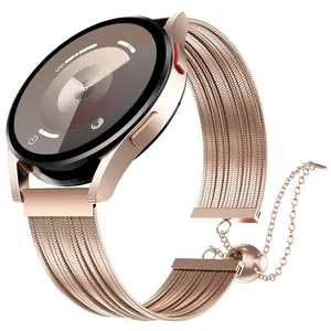 Compatible with Samsung Galaxy Watch Metal Band - Stainless Steel Tassel Band Compatible with Samsung Galaxy Watch 7 6 5 4 FE 40mm 44mm/Watch 5 Pro 45mm/ Watch 6 4 Classic/Galaxy Active 2 Band Women, 20mm Dressy Chain bracelet Strap