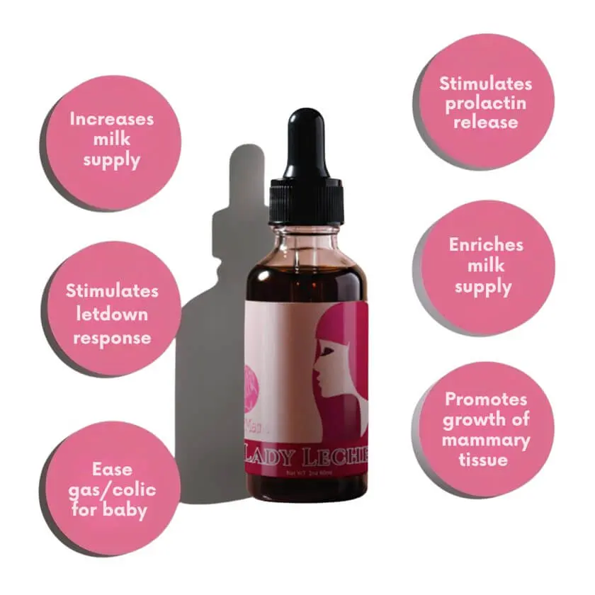 Lady Leche Organic herbal supplement to increase milk supply - Black Seed, Fennel Seed, Stinging Nettle Leaf, Milk Thistle Milk Production Breast Milk Lactation Enhancement Natural