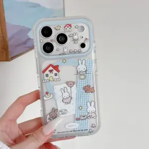 Miffy Rabbit Apple iPhone Case, Compatible with iPhone 17 Pro Max, 16 Pro Max, 15 Pro Max, 14 Pro, Creative, Fashionable & Protective Phone Cover