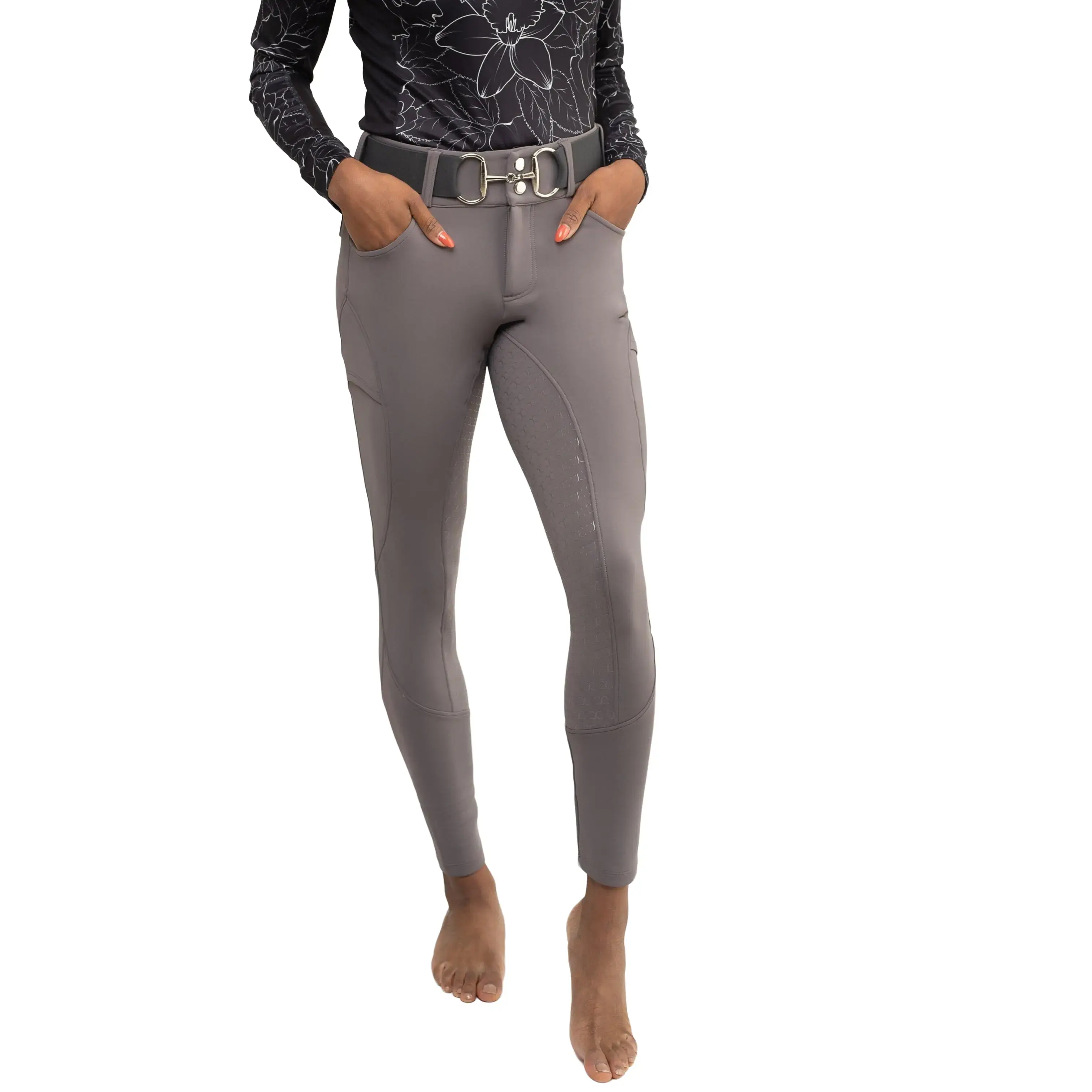 Dove Grey Mid-Weight Winter Breeches