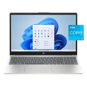 HP Business 15 Laptop, 15.6 inch FHD Display, Intel 8-Core i3 Processor, 8GB RAM, 256GB PCIe SSD, Webcam, Fingerprint Reader, Windows 11 Home, Silver