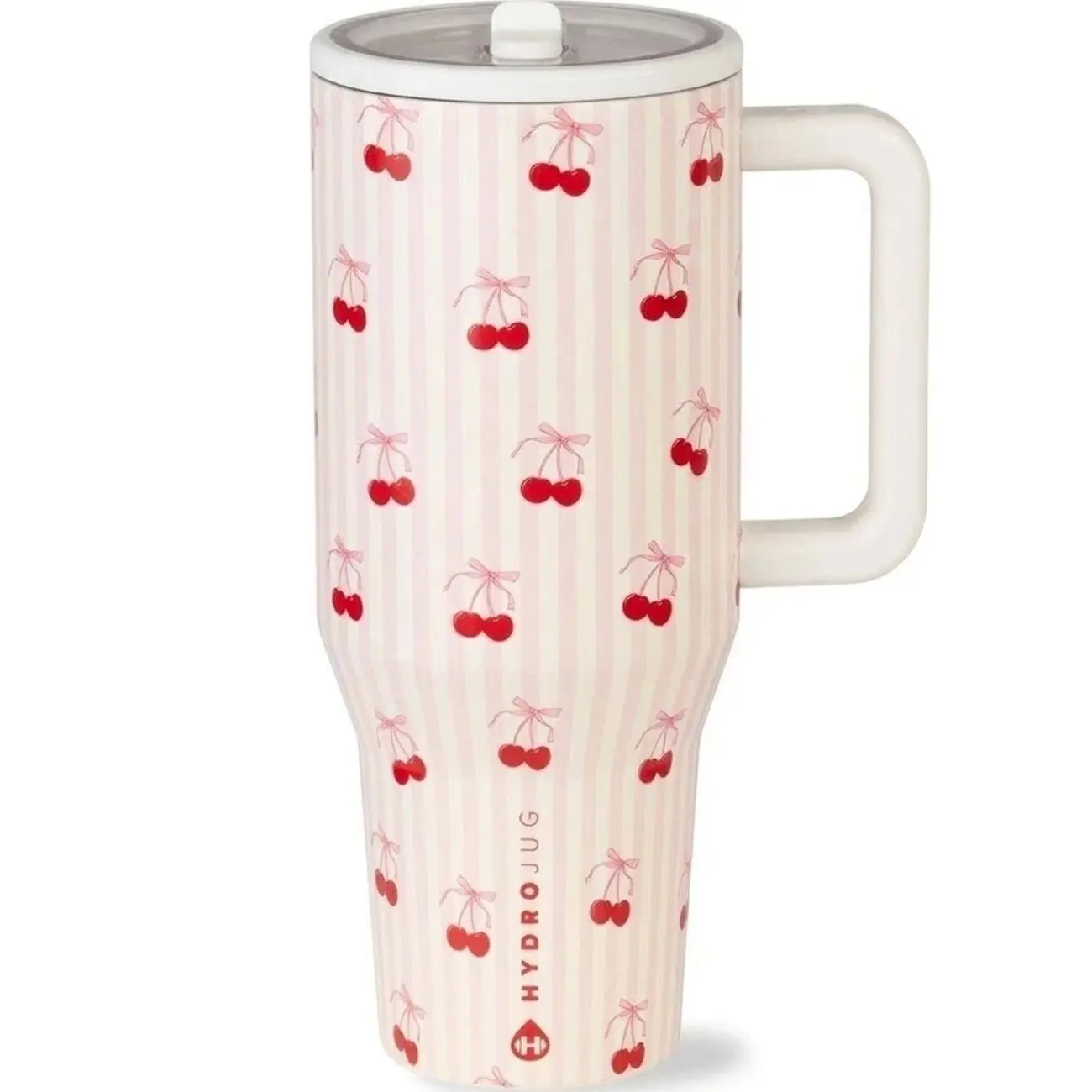 Sweet cherry HydroJug 40 Oz Traveler | Leak-Proof Insulated Tumbler with Flip Straw & Cup Holder Fit Flasks Lid Drinkware Leakproof Tumbler