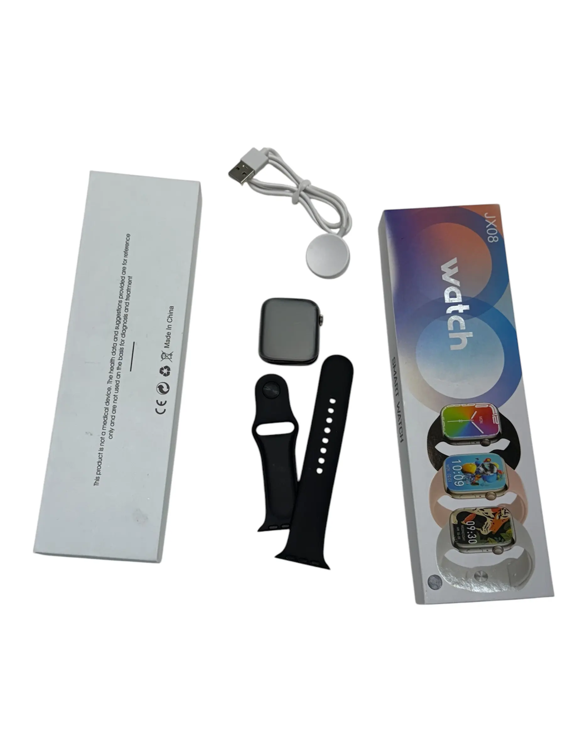 JX08 Ultra-Slim Smartwatch: Stylish & Functional for Android & iOS