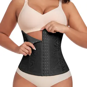 Werena Women's Waist Trainer Tummy Control Lace Waist Cincher Sport Hourglass Body Shaper Hook and Eye Closure Shapewear