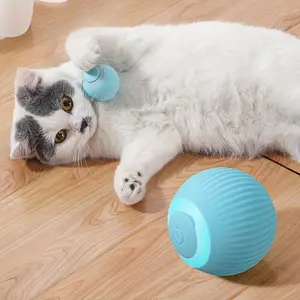 1 Smart Cat Toy Self-Entertainment Teaser Wand Smart Rolling Ball Automatic Cat Teaser Electric Toy