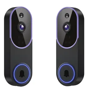 2-Pack Wireless Smart Video Doorbell Camera, Battery-Powered, Ai Human Detection, Night Vision, Cloud Storage, Two-Way Talk, Home Security