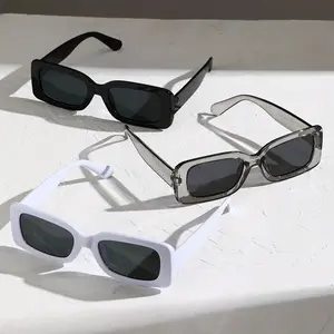 3 Pcs Y2K Hip Hop Vacation Sunglasses, Women Men Square Fashion Beach Party Decoration Glasses,summervibes