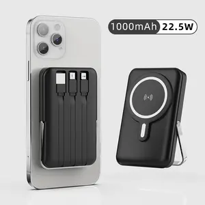 10,000 mAh magnetic wireless charging power bank, 22.5W, compact and portable, digital display design, no data cable needed, compatible with Apple and Android smartphones, Christmas/New Year gift, can self-charge