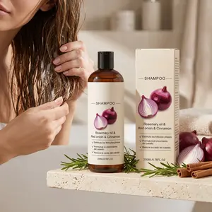 2 Bottles Onion Shampoo, Strong Cleaning, Refreshing Summer Hair Care, Oil Control, Volumizing, Deep Nourishment, Liquid Form
