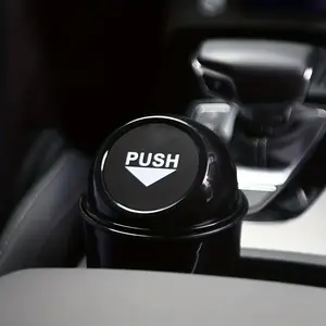 1PC Car trash can, round car trash can with lid, car garbage box, car door trash can, fashionable and creative water cup holder, storage bucket, Car Storage Organizers, Car Accessories