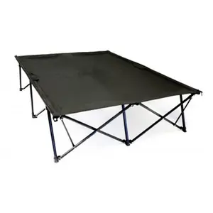 Kamp-Rite FC321 Foldable Double Kwik Cot - 4'7"W x 7'1"L (85" x 55" Sleeping Surface), 550lbs Weight Capacity, Home/Camping Use, Comfortably Sleeps 2, Includes Zipper Bag