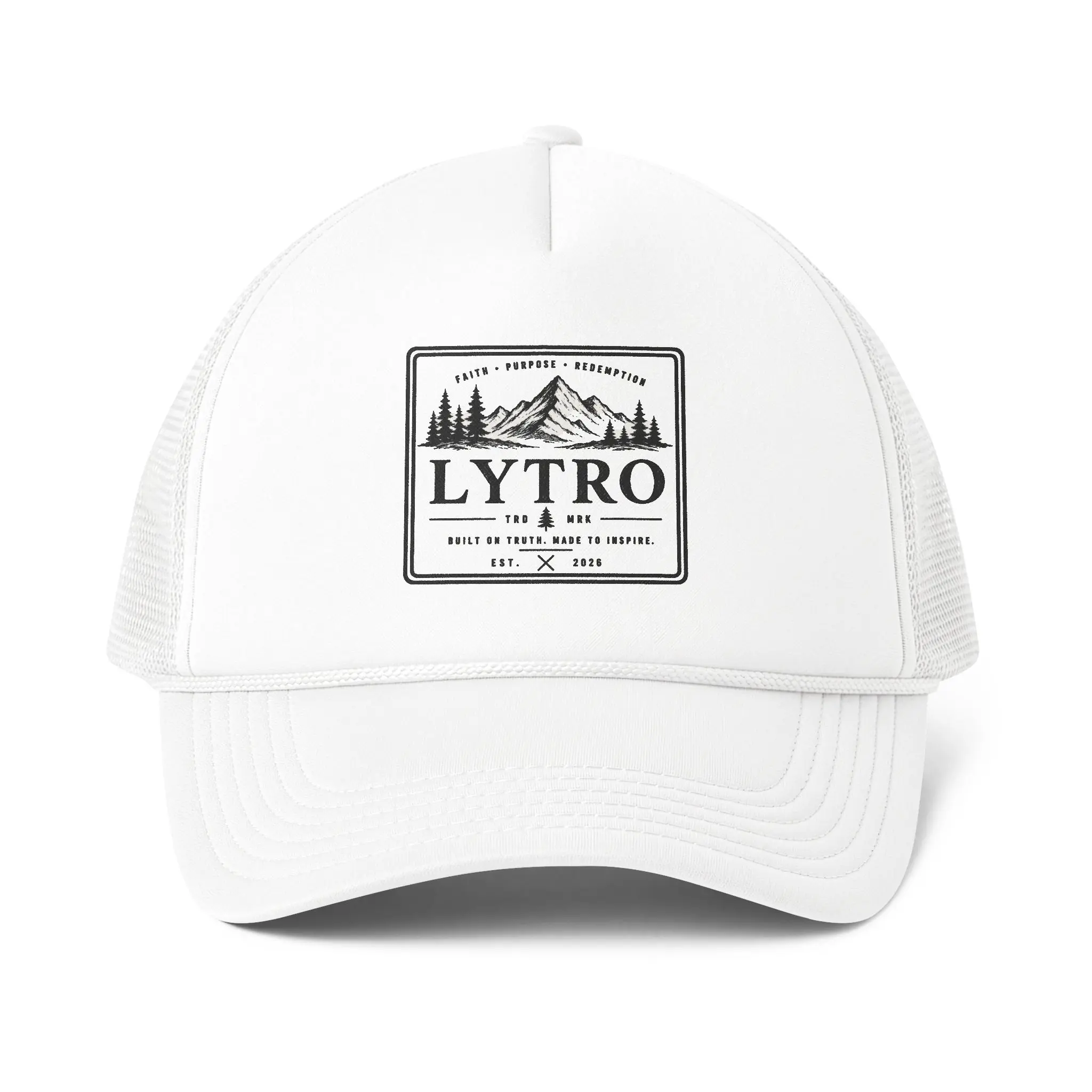 LYTRO Heritage Trucker Cap - Everyday, Casual, Unisex Fit, Front Design, Foam, Mesh Back