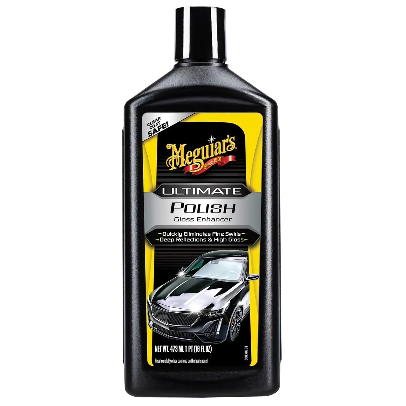 Meguiar’s Ultimate Polish, 16 oz Automotive Paint Care Polish - Easy-to-Use High-Gloss Formula for Show Car Finish, Permanently Removes Light Swirls for Deep Wet Reflection