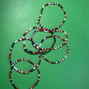 Red, White, and Blue Seed Bracelets