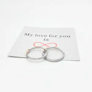 2PCS Forever Best Frineds Pink Infinity Love Ring – A Promise That Never Ends