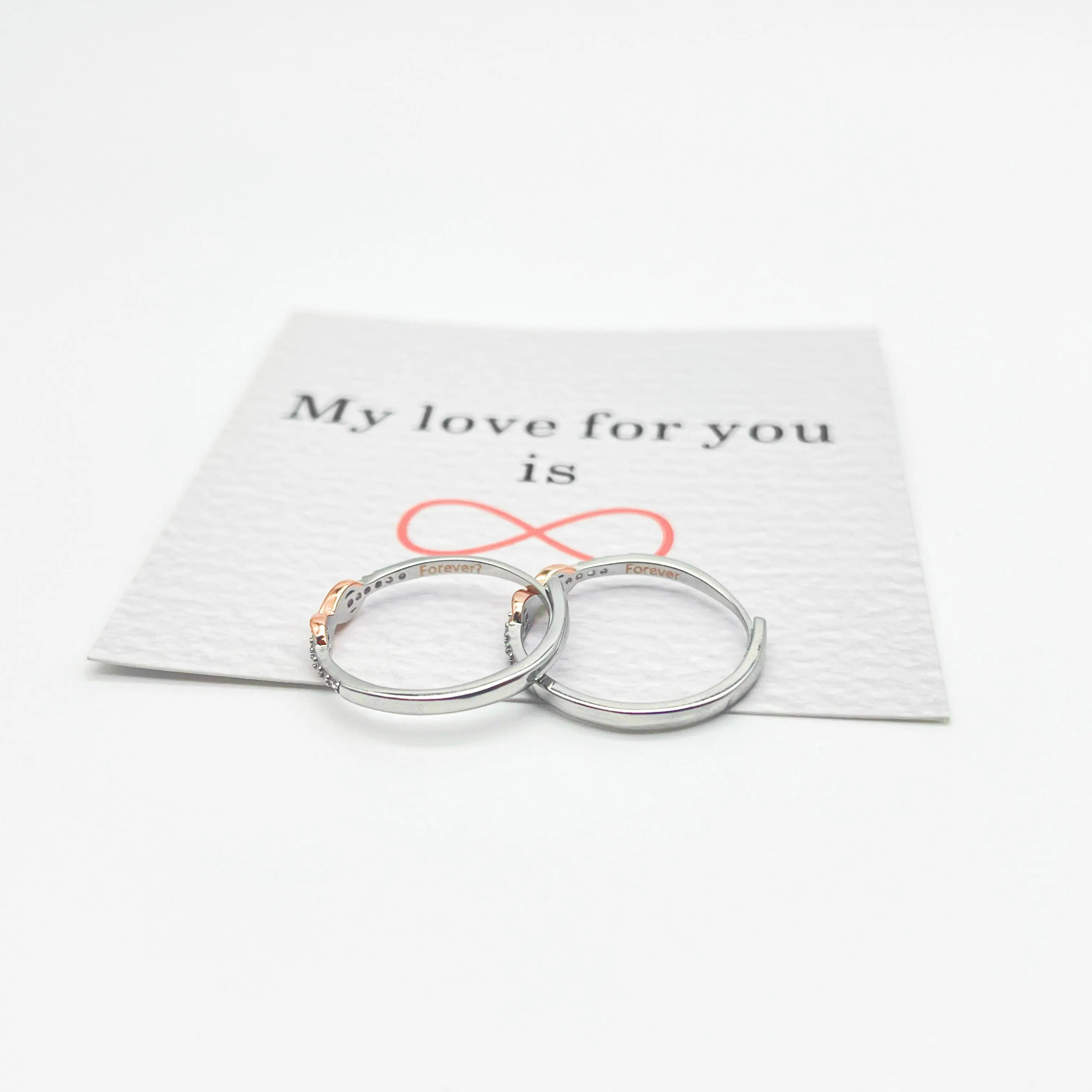 2PCS Forever Best Frineds Pink Infinity Love Ring – A Promise That Never Ends