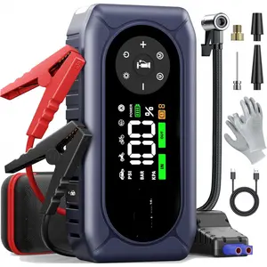 9-in-1 Jump Starter with Air Compressor 4500A 150PSI  Battery Jump Starter (9L Gas/8L Diesel), 12V Jump Box  Battery Jumper Starter Portable Jumper Cables, 400V Insu