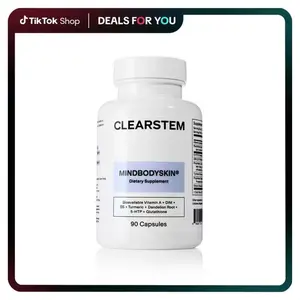 Clearstem Hormonal Acne Supplement DIM B5 Turmeric for Clear Skin Hormone Balance 90 Capsules by Clearstem Healthcare Fitness Edible Dietary Natural Beauty goli multivitamin