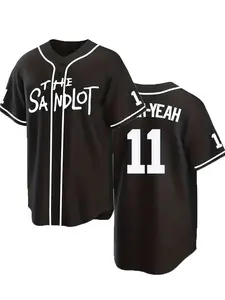 Plus Size Benny The Jet Rodriguez The Sand Baseball Jersey, Michael Squints Palledorous Alan Yeah-Yeah McClennan Men's Sport Jersey