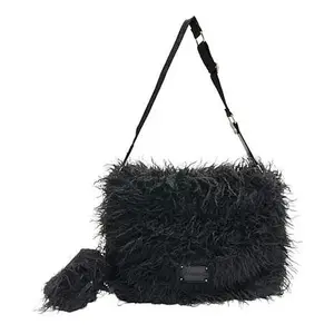 BEARPAW® Curly Faux Fur Hobo Bag