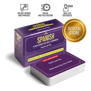 Spanish Flashcards for Adult Beginners: 100 Essential Words and Phrases for Everyday Conversation: Speak Spanish in 30 Days!