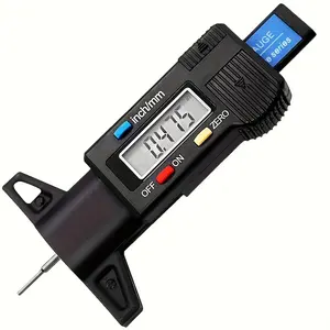 Digital Tire Tread Depth Gauge, Tread Checker Tire Tester, Inch and Mm Conversion, 0-0.98 Inch Measurement, Essential Car Maintenance Tool