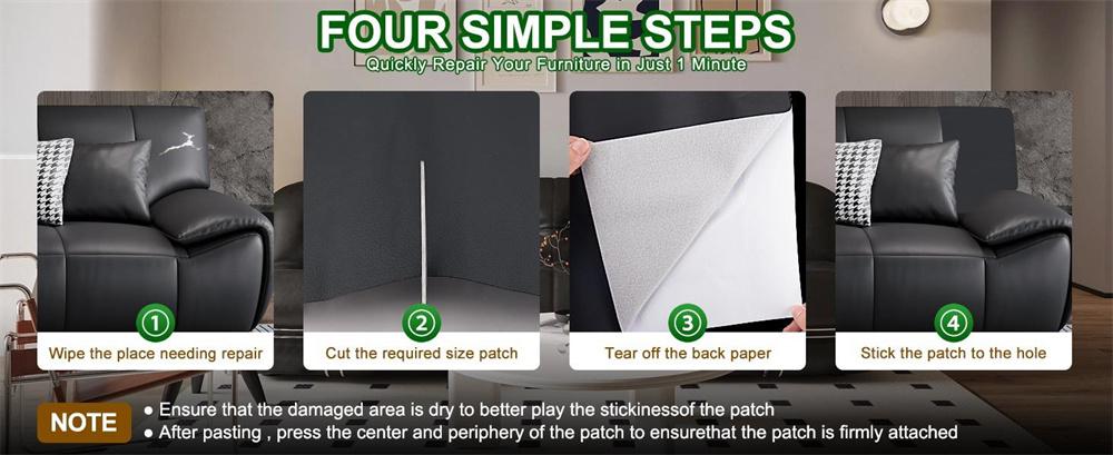 Leather Repair Tape 17*79inch 50*200cm Extra Large Patch for Furniture, Vinyl Repair Kit, Sofas, Office Chairs & More，home essentials，cool stuff for room