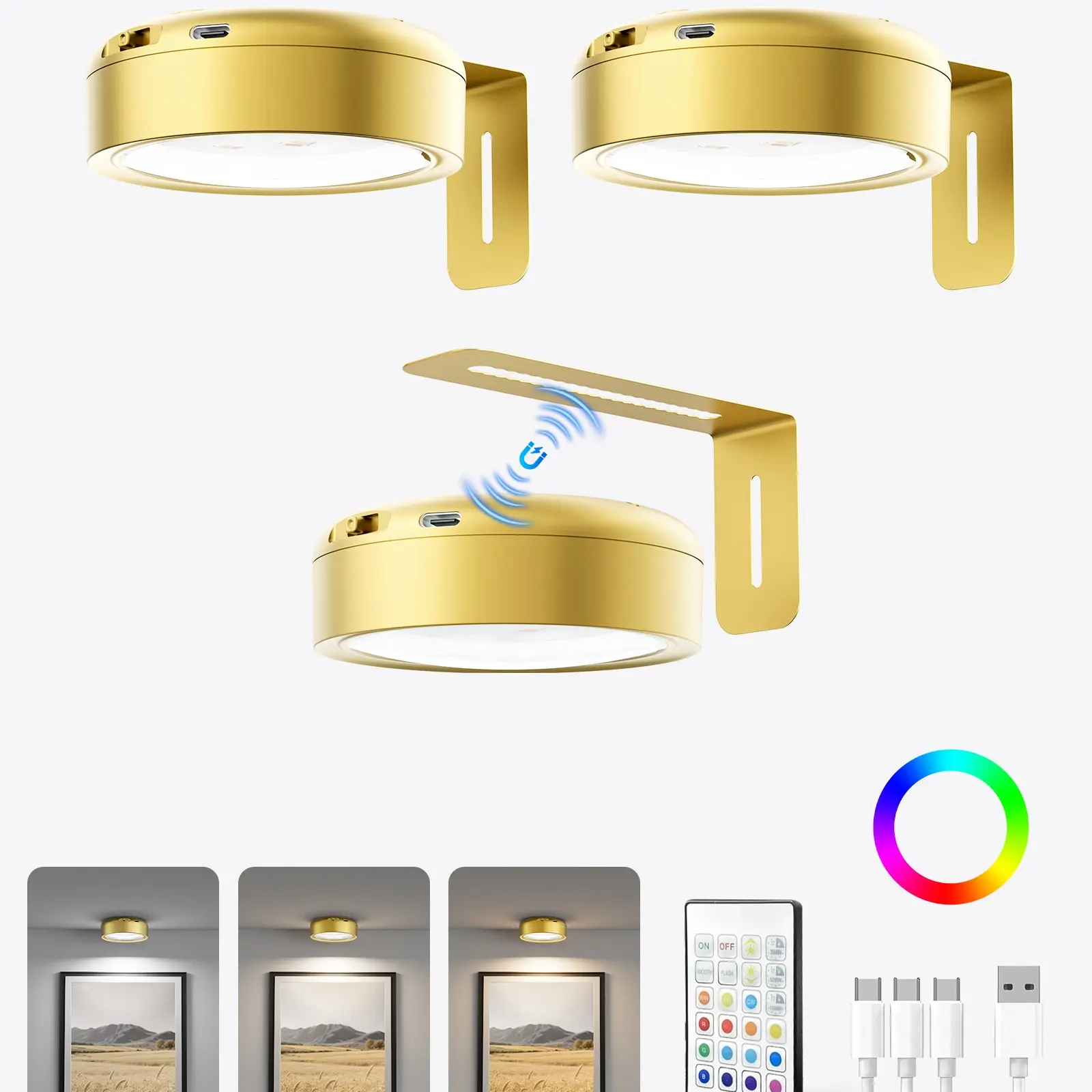 3 Pack-Gold