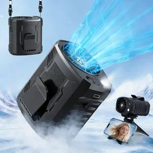 【2026 Upgrade】Portable Waist Fan 3000mAh Rechargeable, 4-Speed Wearable Belt Fan with LED Light, Hands-Free Personal Fan for Outdoor Work, Farming, Travel, Fishing, Fathersdaygift, Perfect Gift