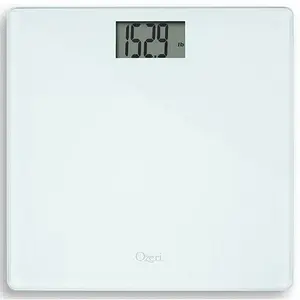 Precision 440 lbs Body Weight Scale (0.1 lbs / 0.05 kg Bath Scale Sensors) in Tempered Glass, with Infant, Pet & Luggage Tare Healthcare Weighing Scale