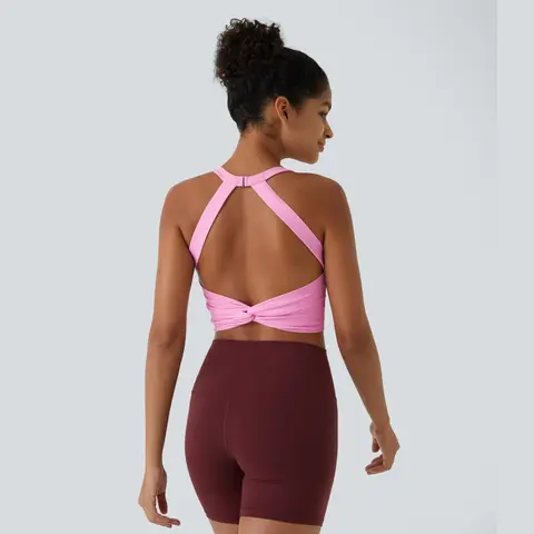 Halara SoftlyZero™ Plush Cut Out Cropped Yoga Tank Top